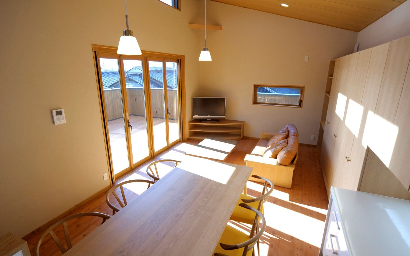 明るいリビング